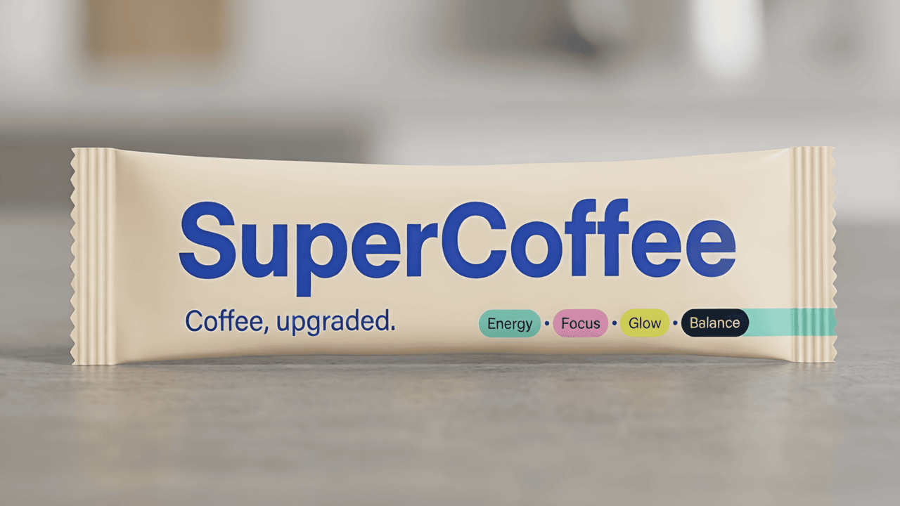 SuperCoffee (30 plicuri) - supliment alimentar pentru cafea
