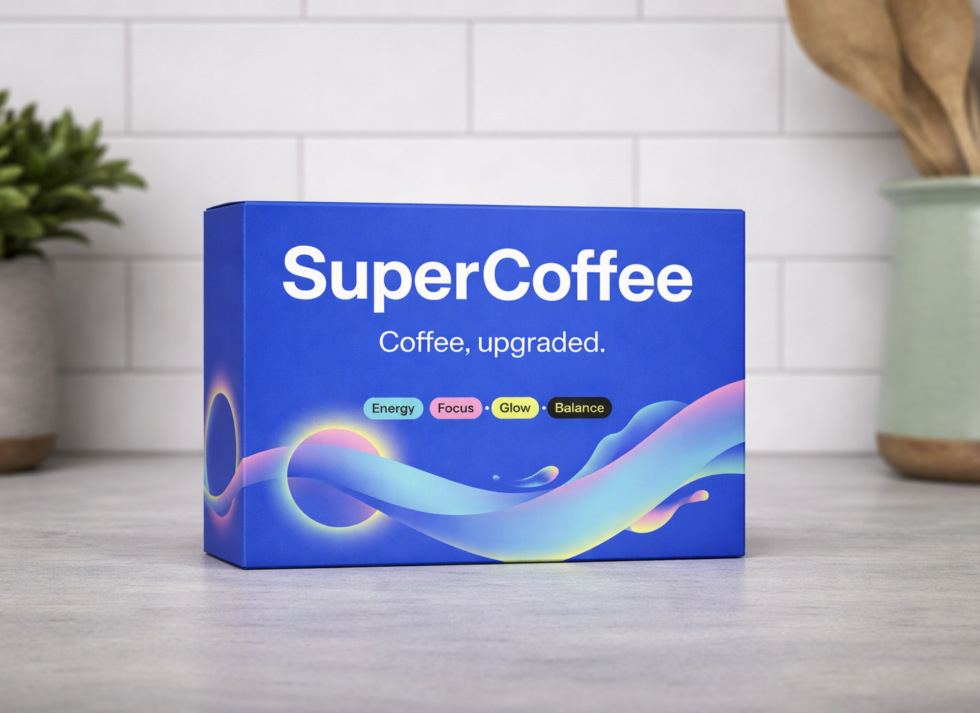SuperCoffee (30 plicuri) - supliment alimentar pentru cafea